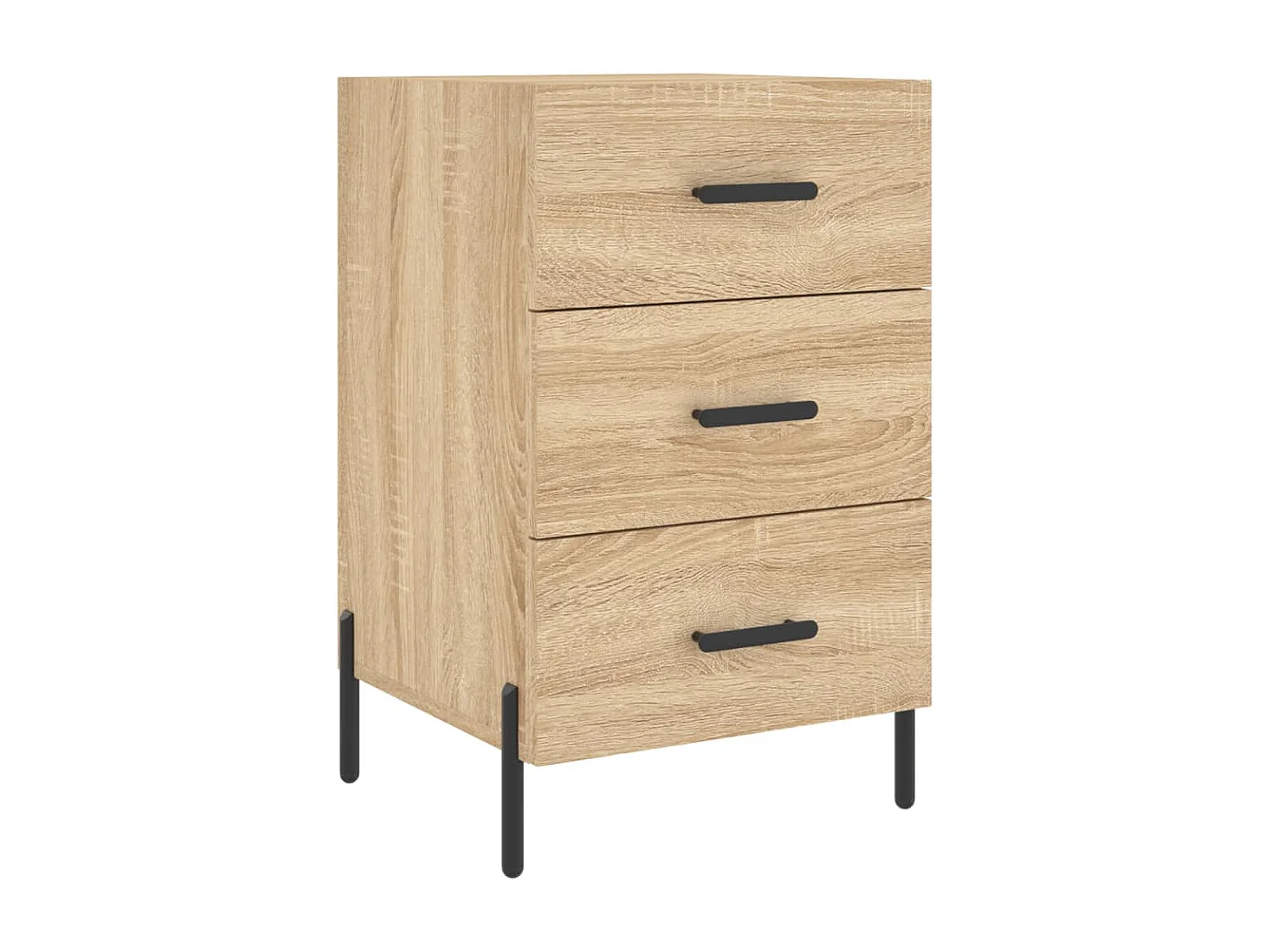 Table de chevet chêne sonoma 40x40x66 cm bois d'ingénierie