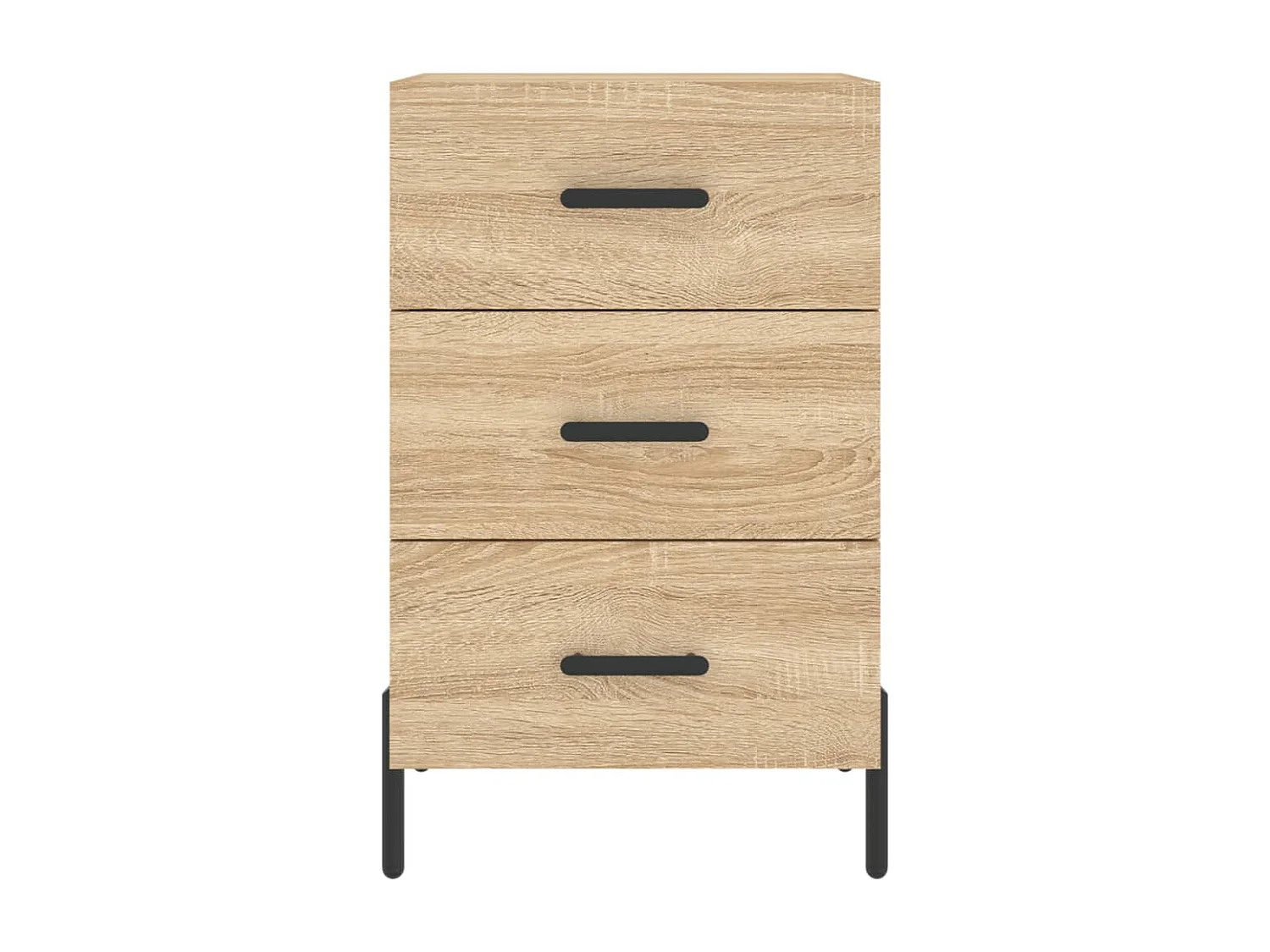 Table de chevet chêne sonoma 40x40x66 cm bois d'ingénierie