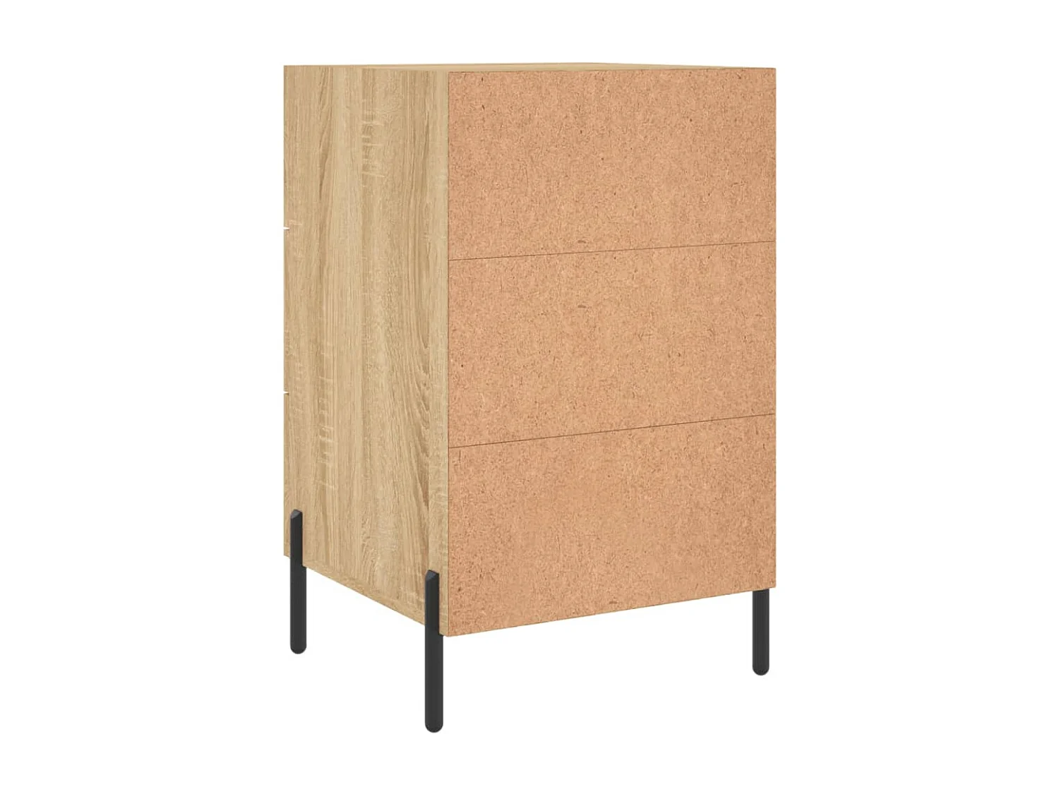 Table de chevet chêne sonoma 40x40x66 cm bois d'ingénierie