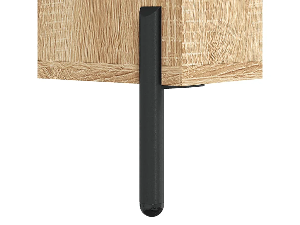 Table de chevet chêne sonoma 40x40x66 cm bois d'ingénierie