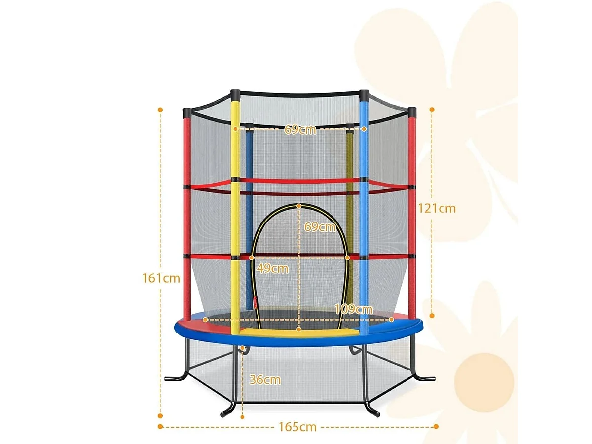 Trampolino da giardino con rete Trampolino per bambini