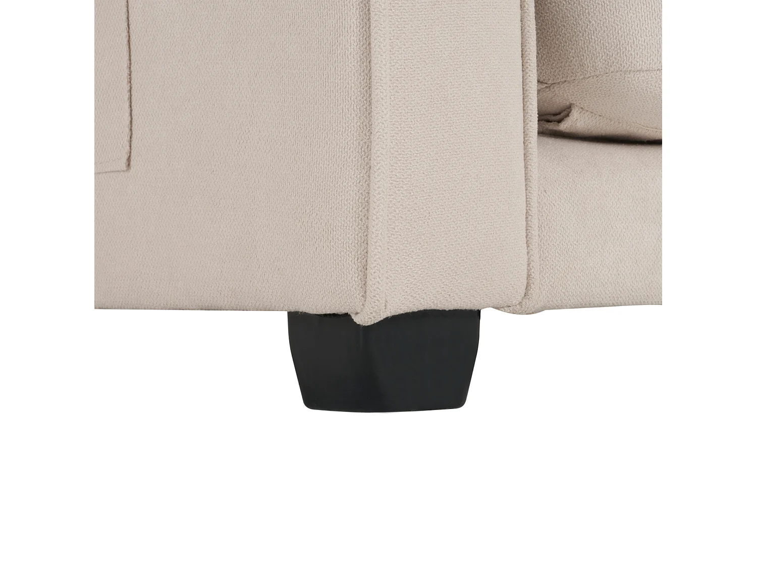 2-zitsbank, 151x75x86cm, slaapbank, met zijzakken, linnen stof, beige