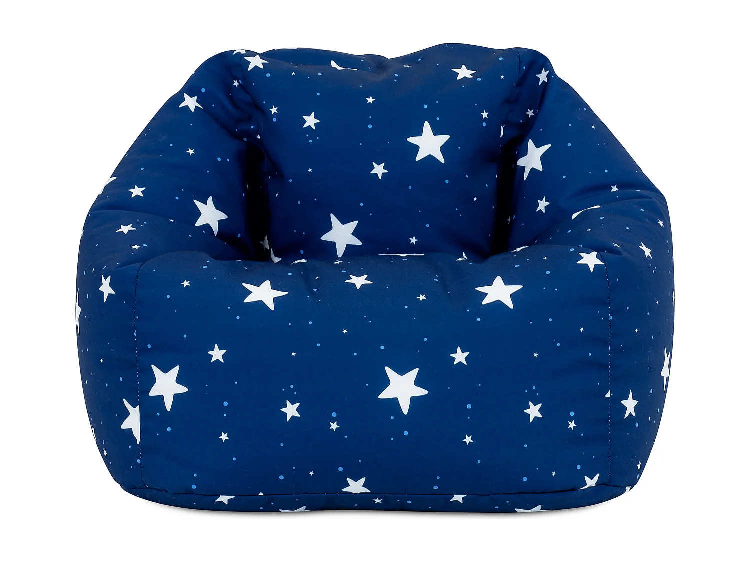 Pouf fauteuil pour enfants bleu marine