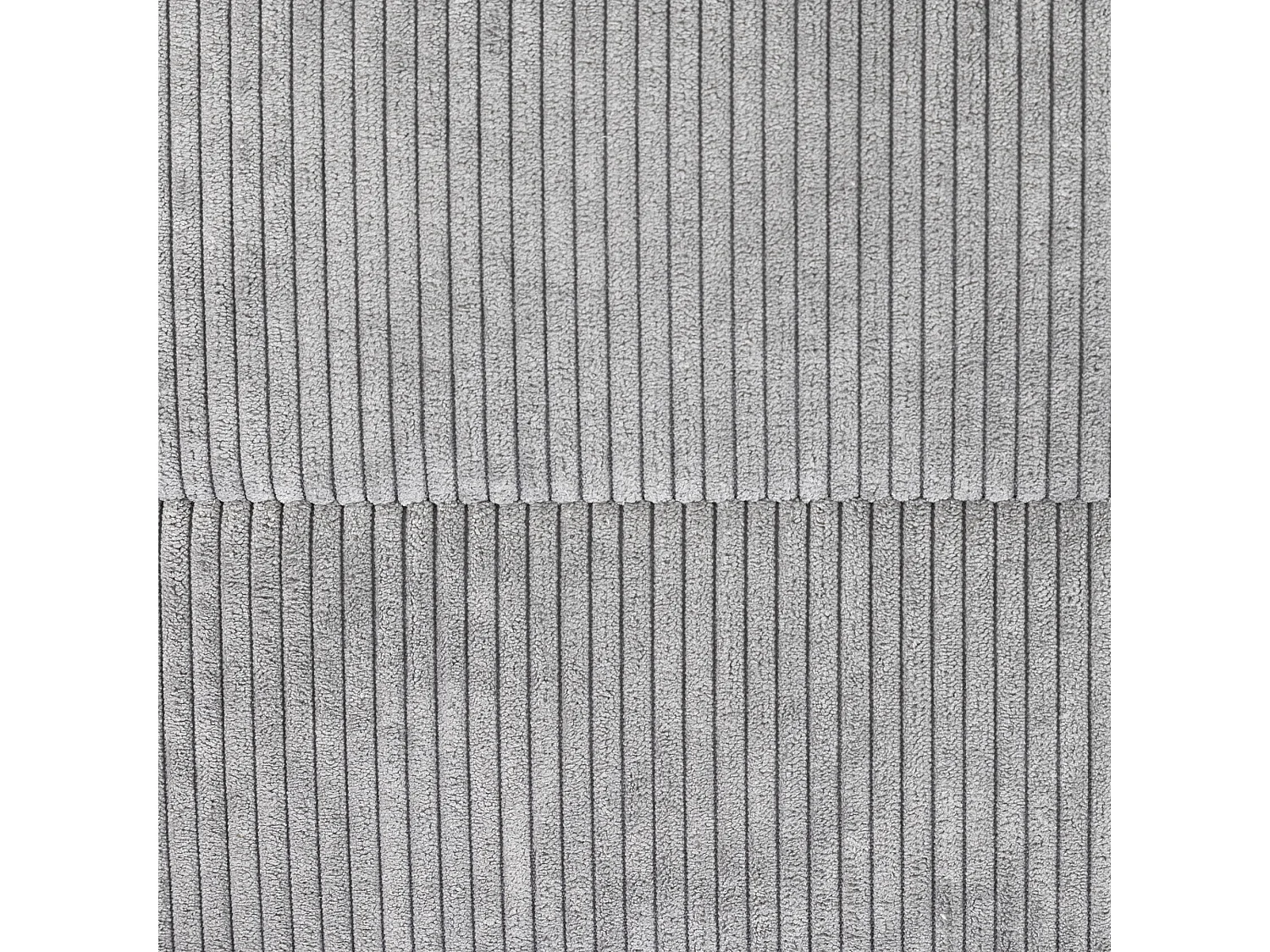 Pouf méridienne velours côtelé gris - OTTO