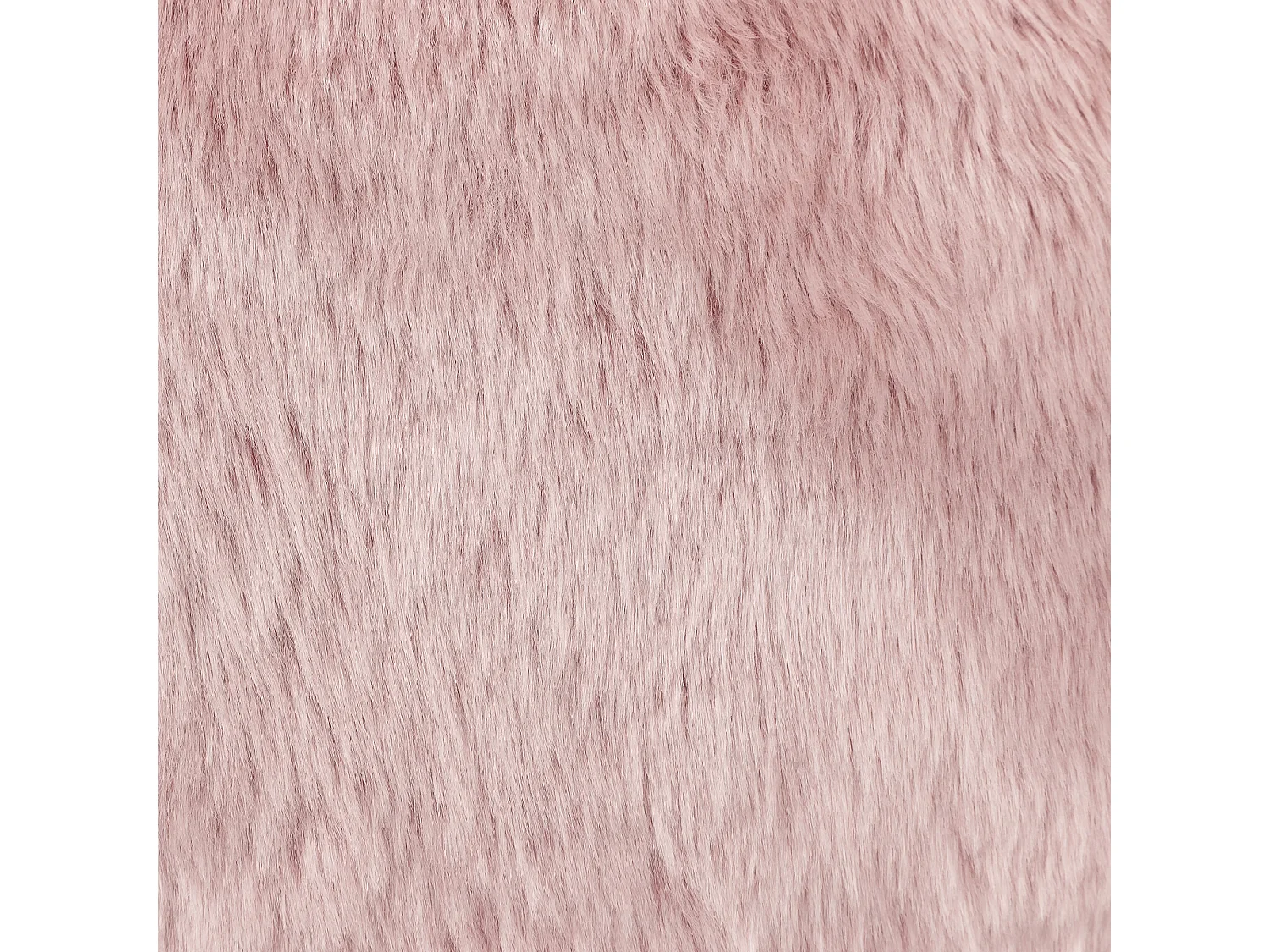 Pouf classique imitation fourrure pour enfants rose poudré