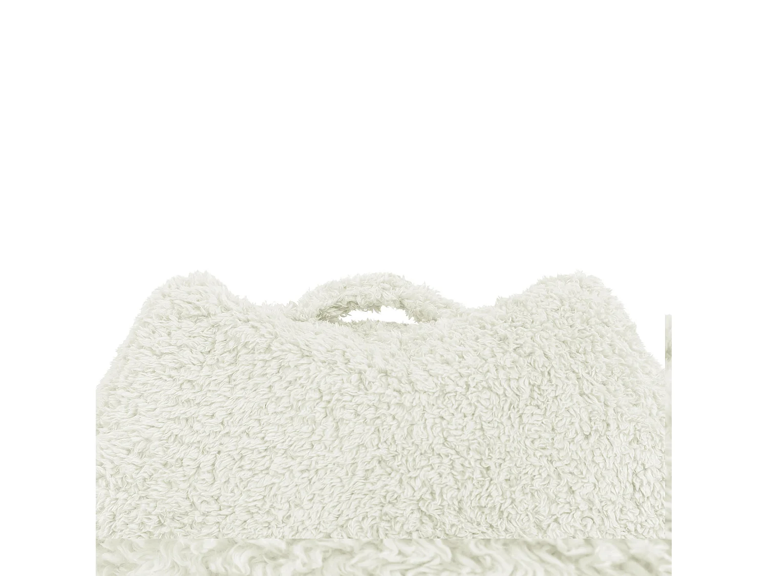 Coussin de soutien en polaire sherpa crème