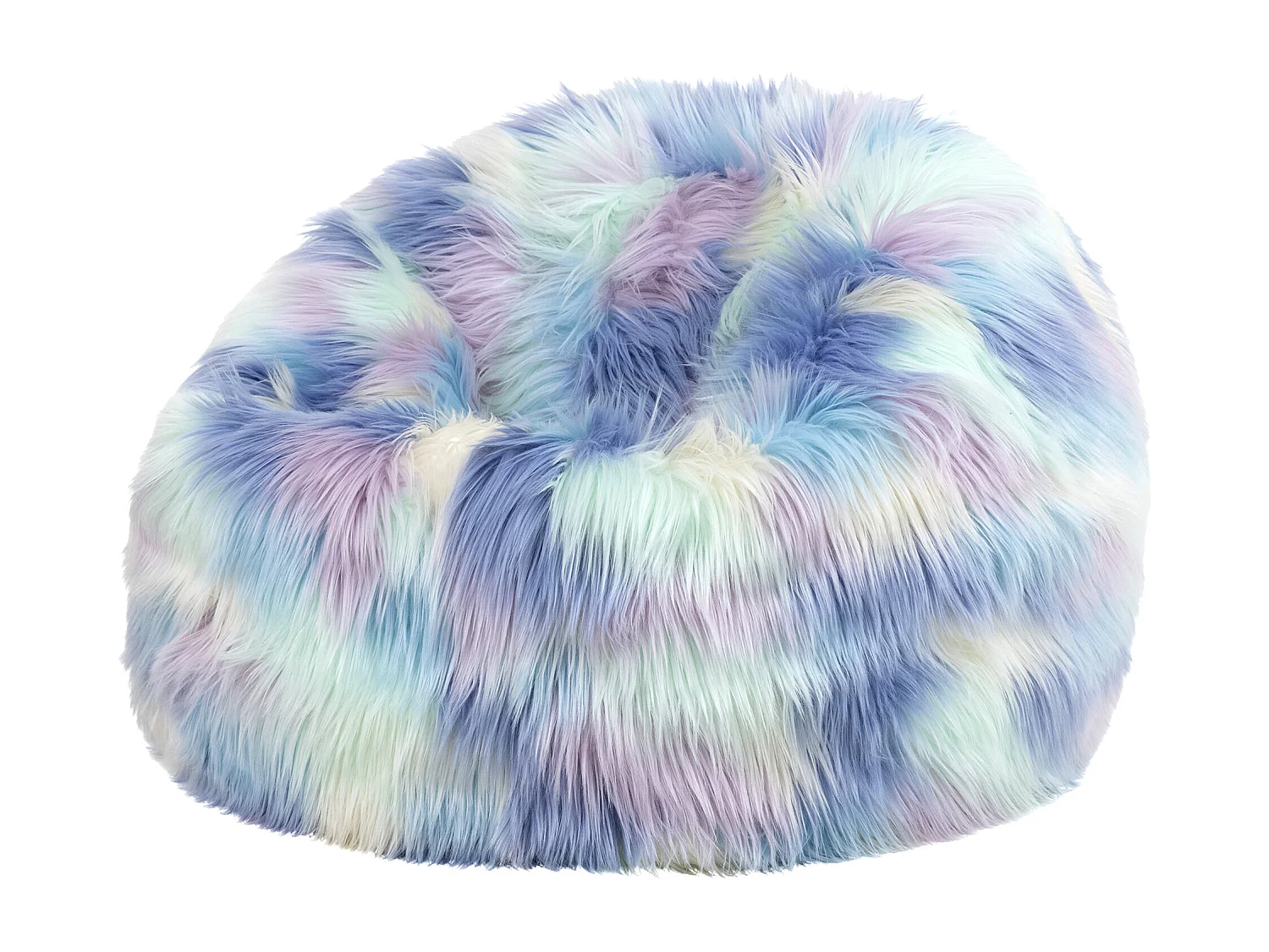 Pouf classique imitation fourrure pour enfants licorne