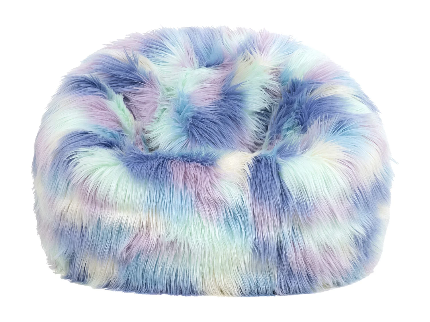 Pouf classique imitation fourrure pour enfants licorne