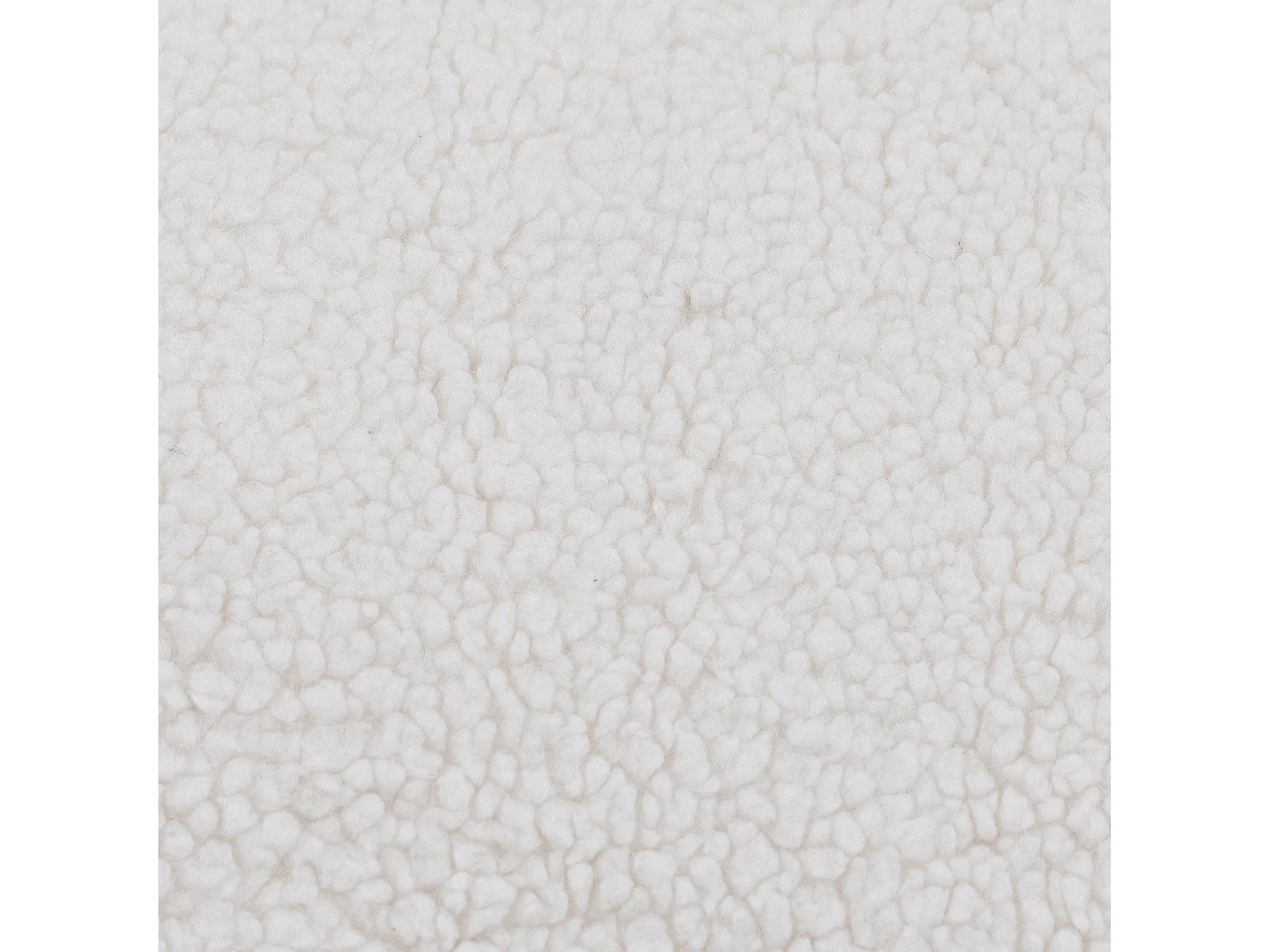 Pouf fauteuil en molleton sherpa crème