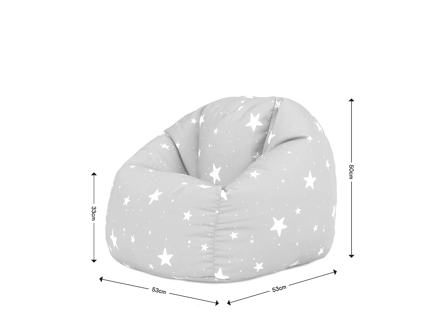 Pouf fauteuil pour enfants rose