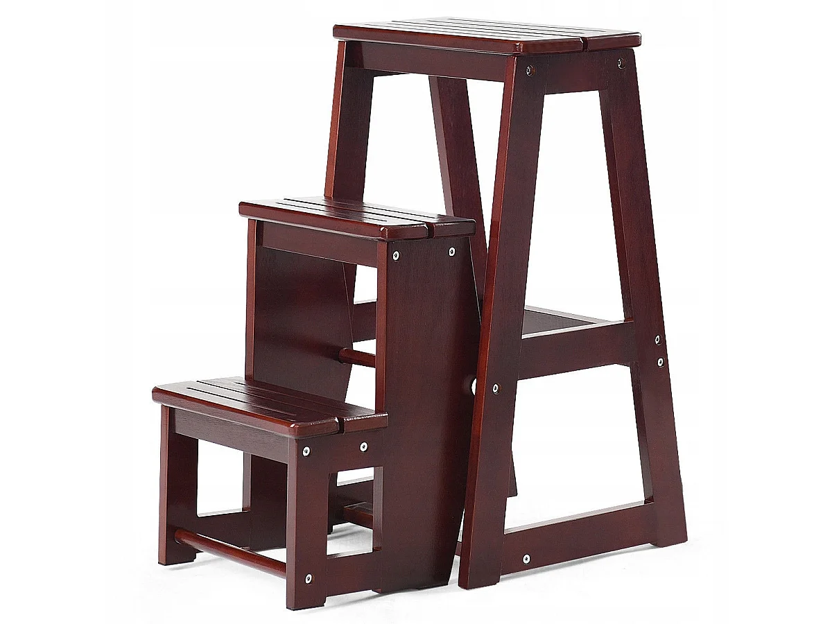 HOLZKLAPPLEITER, TISCH, PODEST, HOCKER