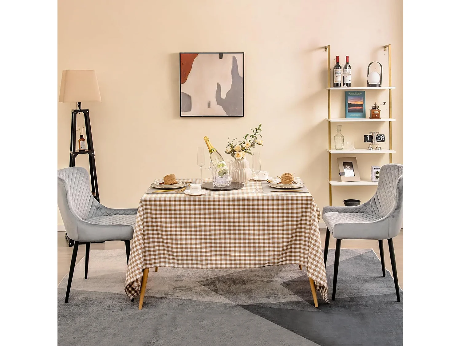 Esszimmerstühle, Metall, Grau, 60 x 52 x 80 cm