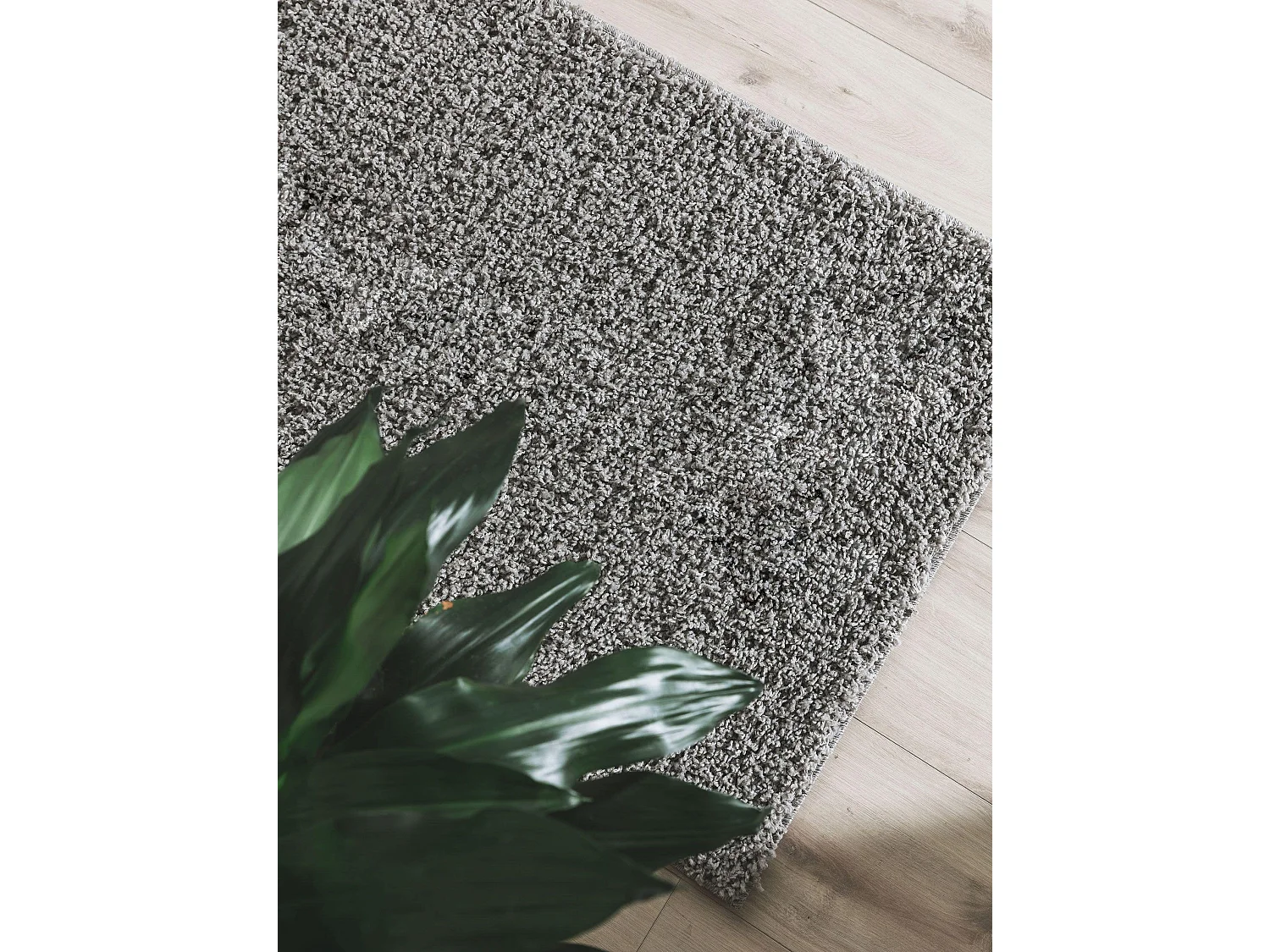 Tapis à poils longs Soho Gris clair 70x200 cm