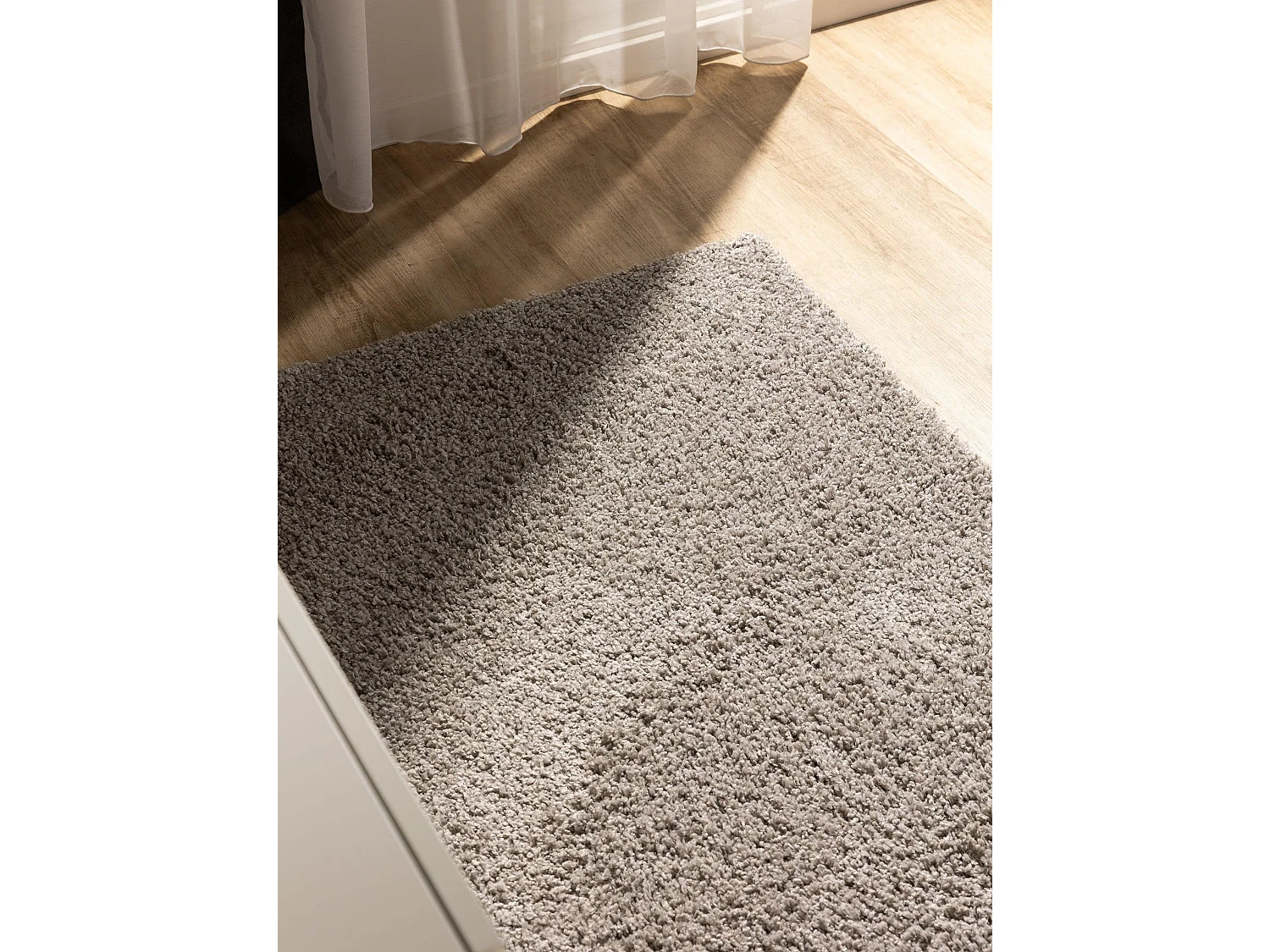 Tapis à poils longs Soho Gris clair 80x250 cm