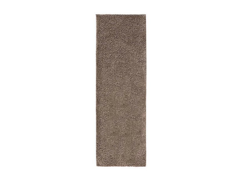 Tapis à poils longs Soho Taupe 80x250 cm