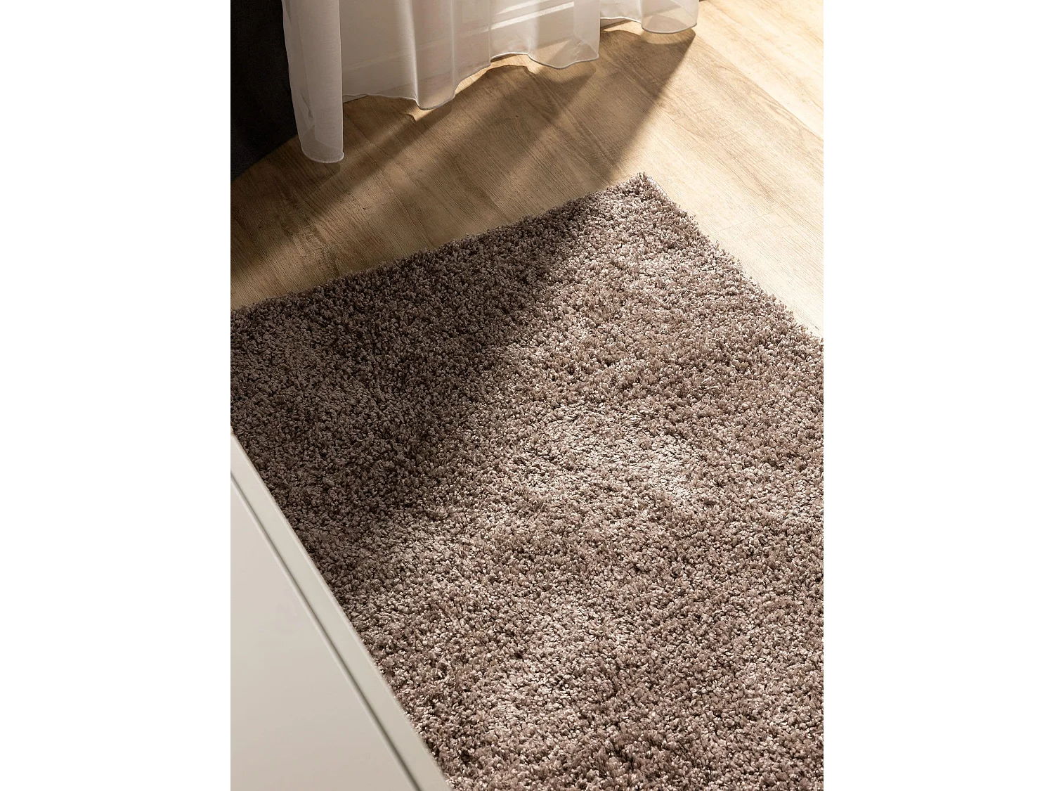 Tapis à poils longs Soho Taupe 80x250 cm