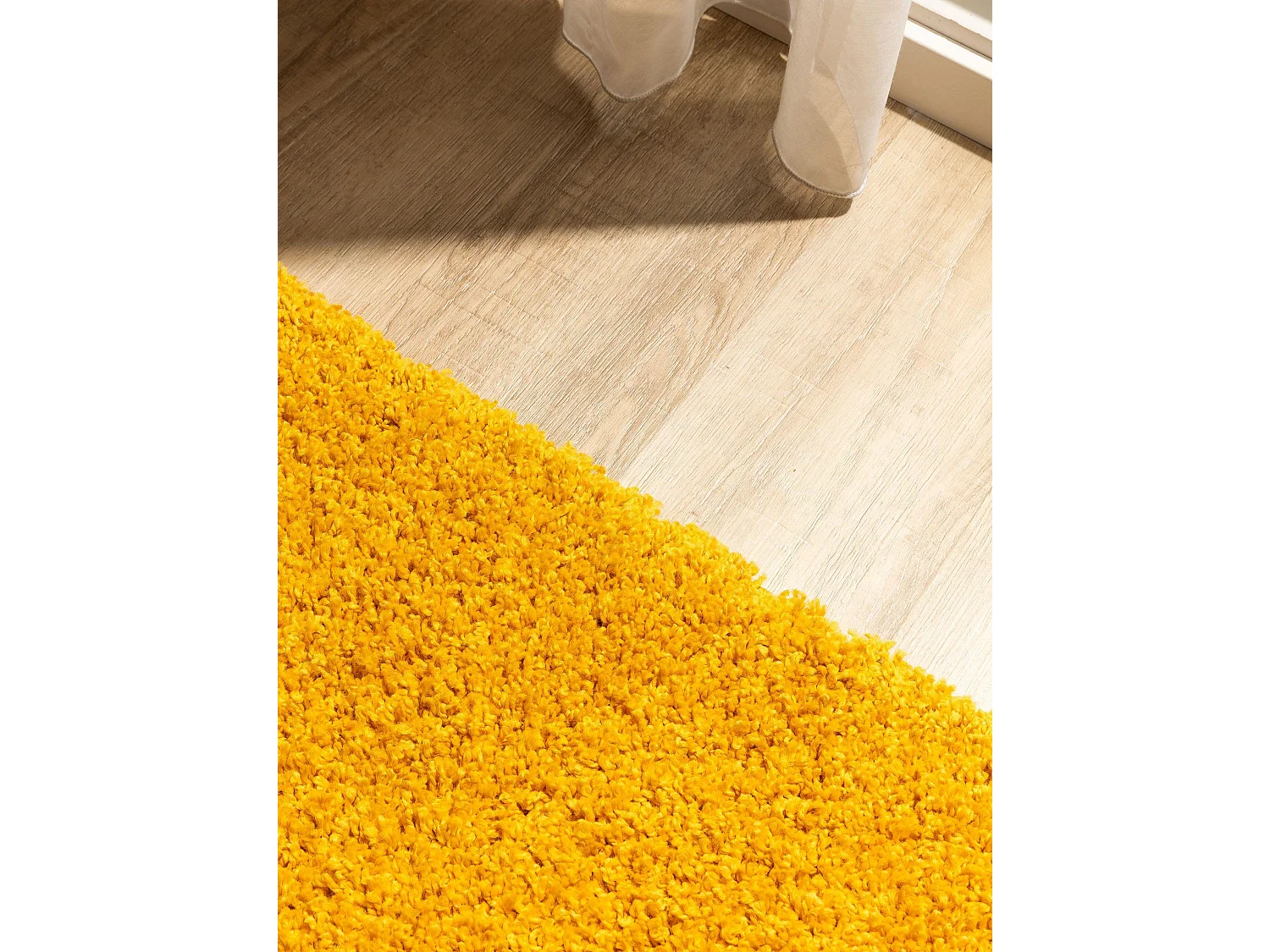 Tapis à poils longs Soho Jaune 60x120 cm