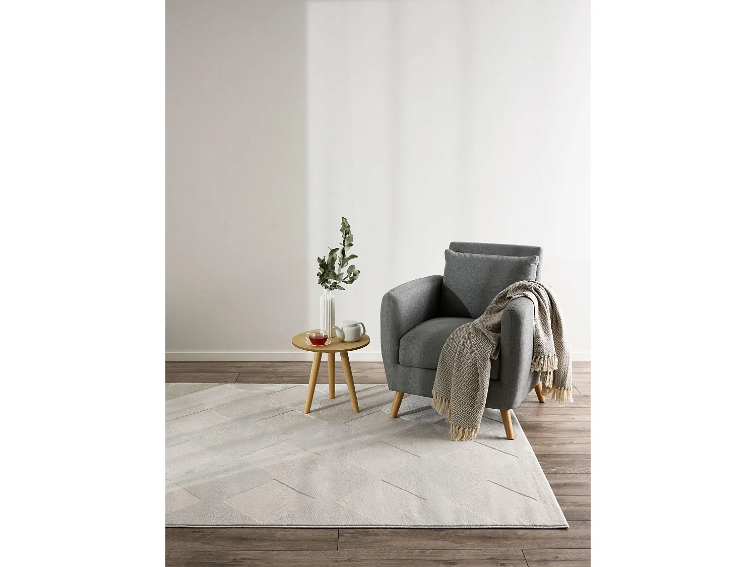 Tapis Claire Crème 240x340 cm