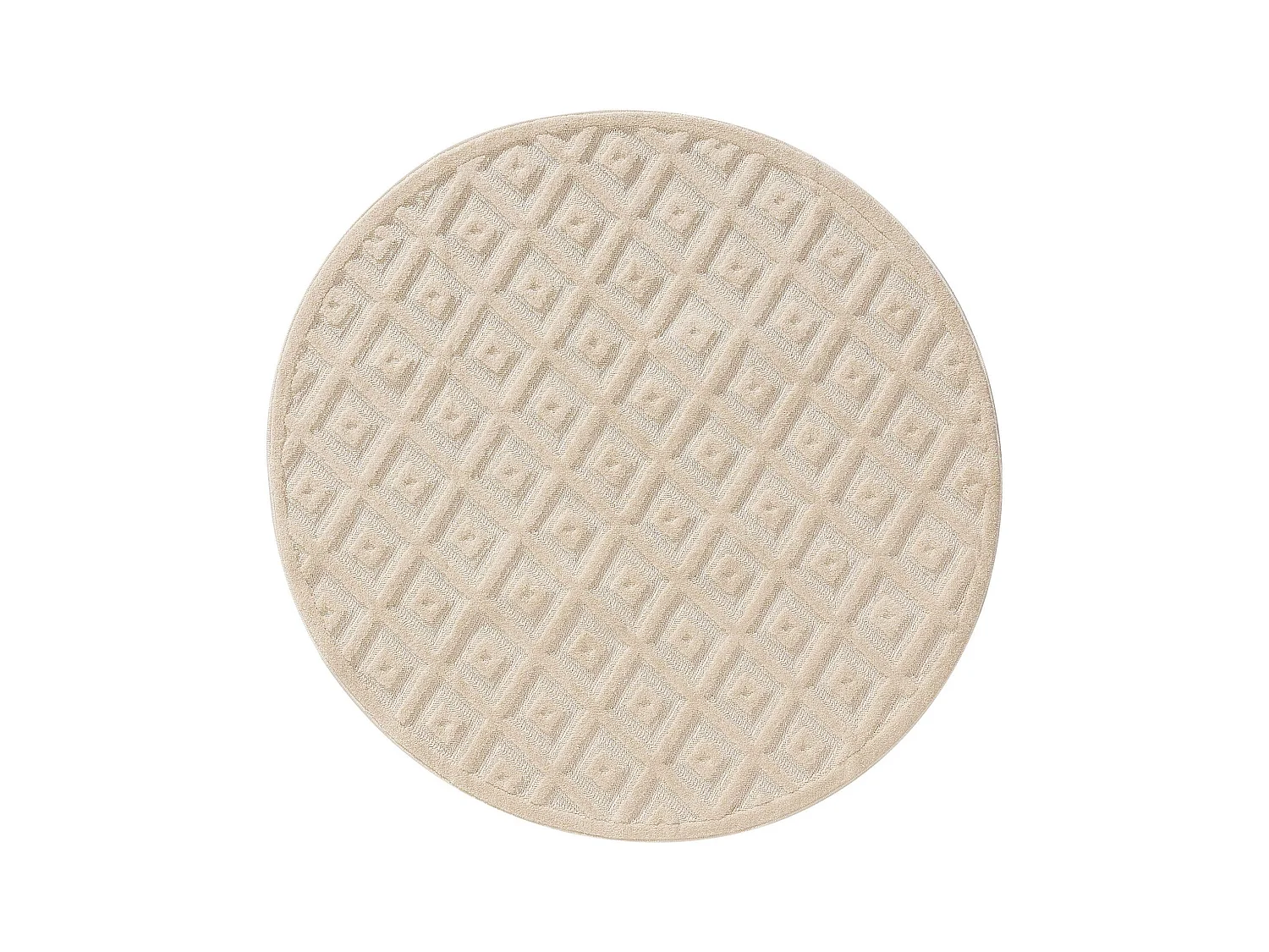 Tapis Leo Crème ø 160 cm rond