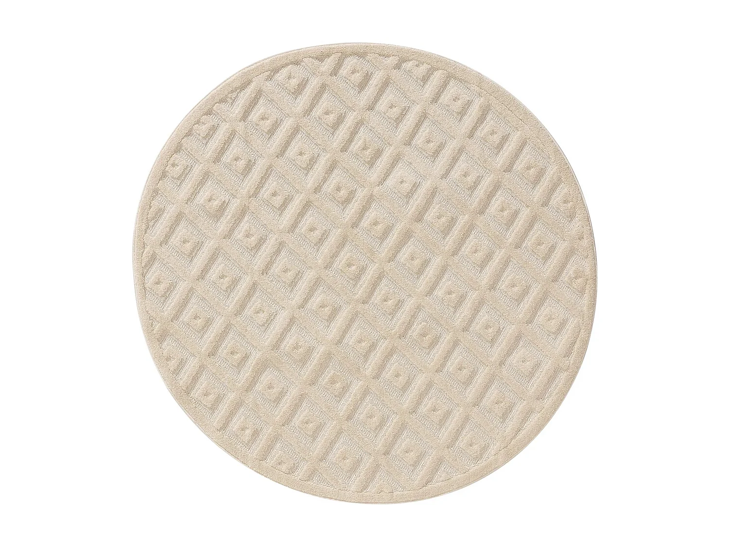 Tapis Leo Crème ø 160 cm rond