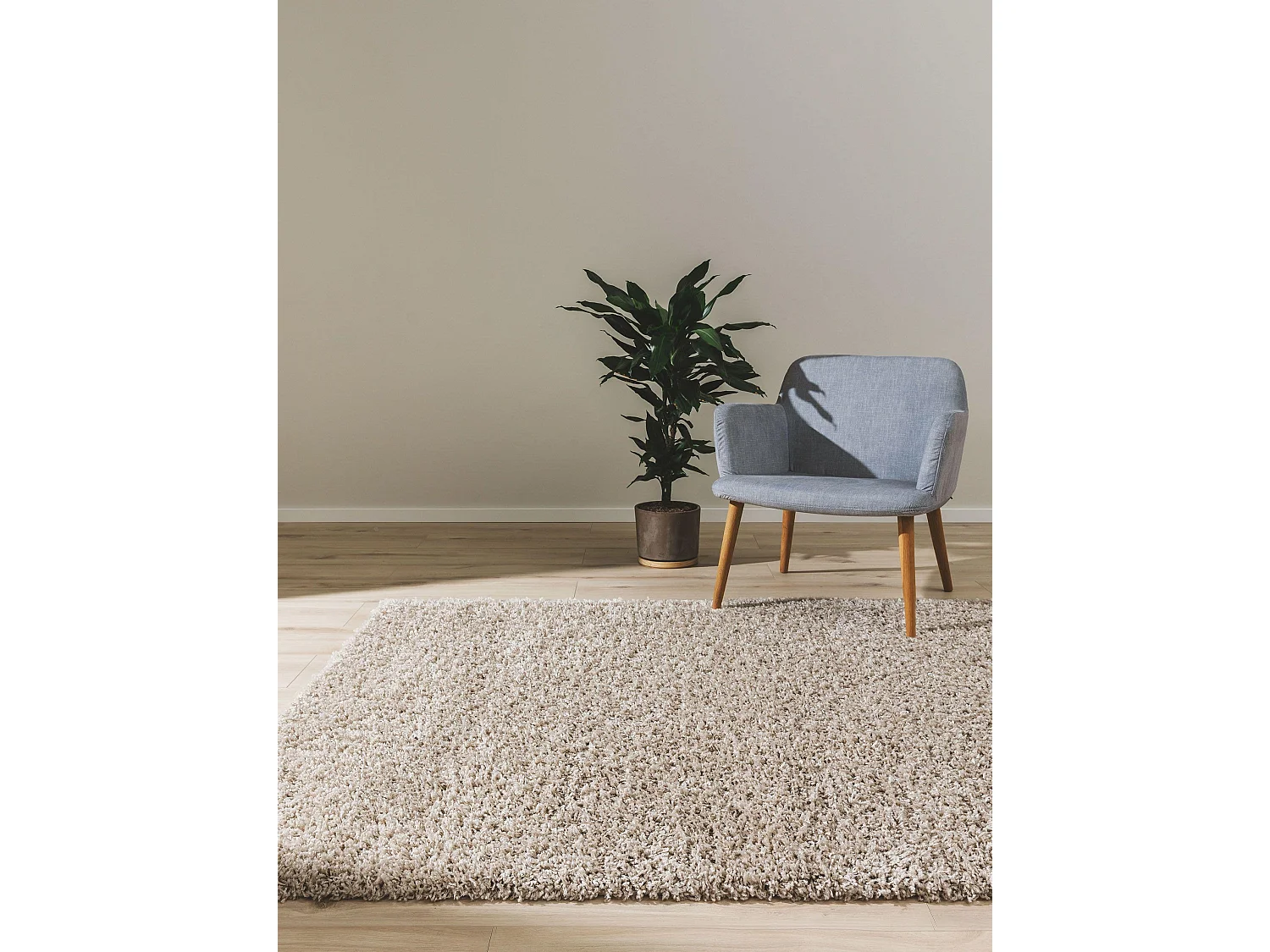 Tapis à poils longs Soho Beige 133x190 cm
