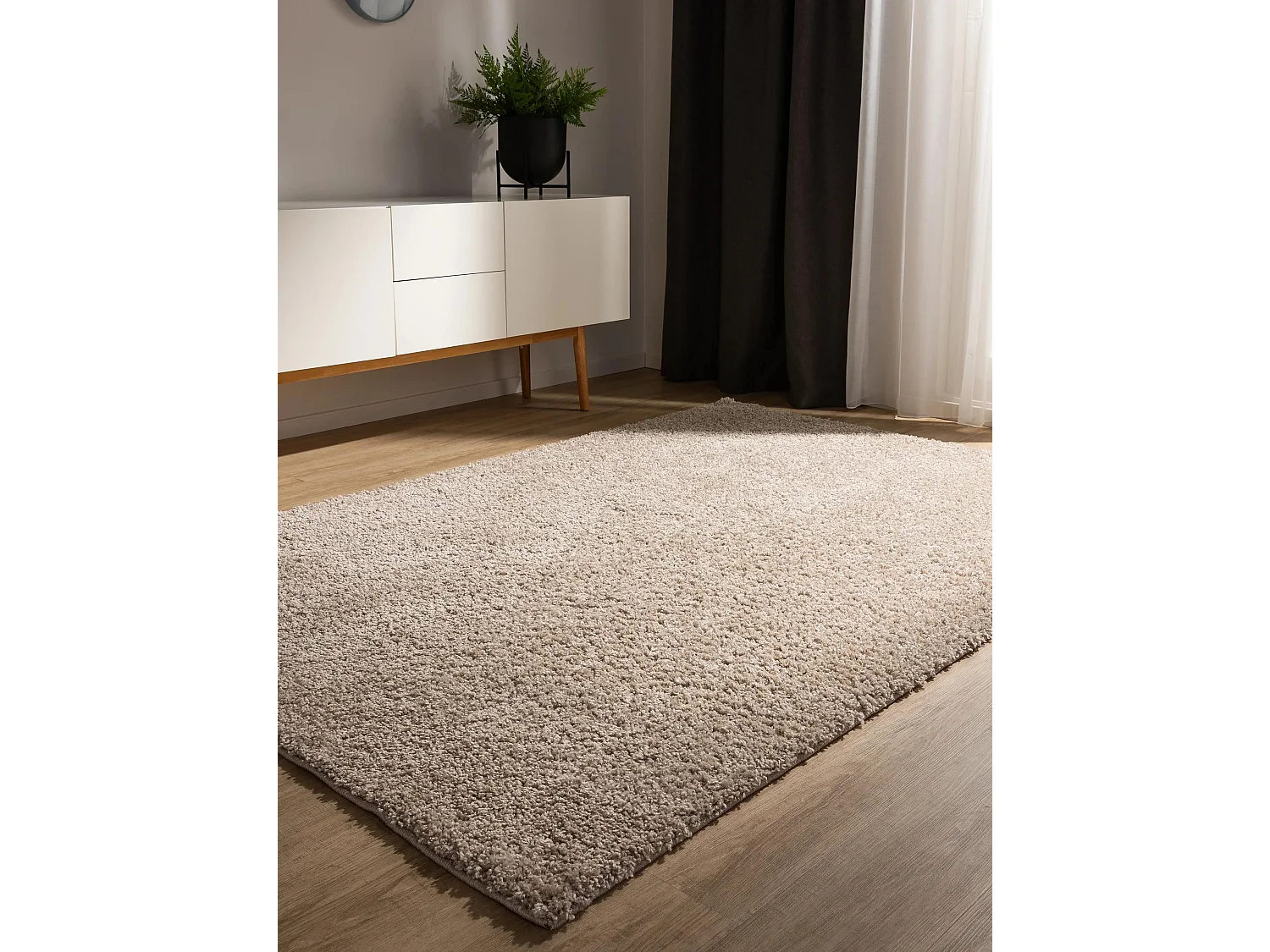 Tapis à poils longs Soho Beige 250x300 cm