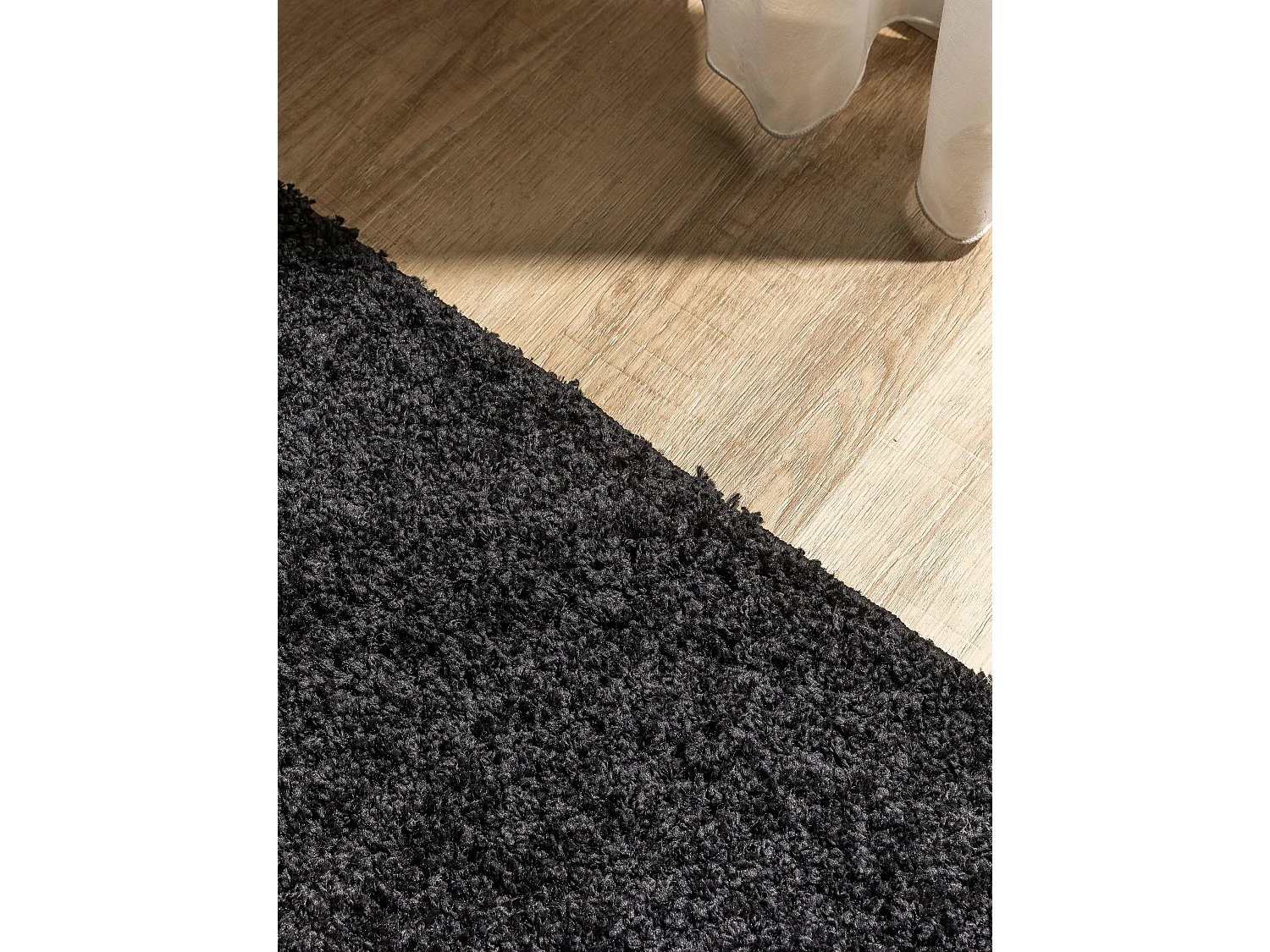 Tapis à poils longs Soho Noir 200x250 cm