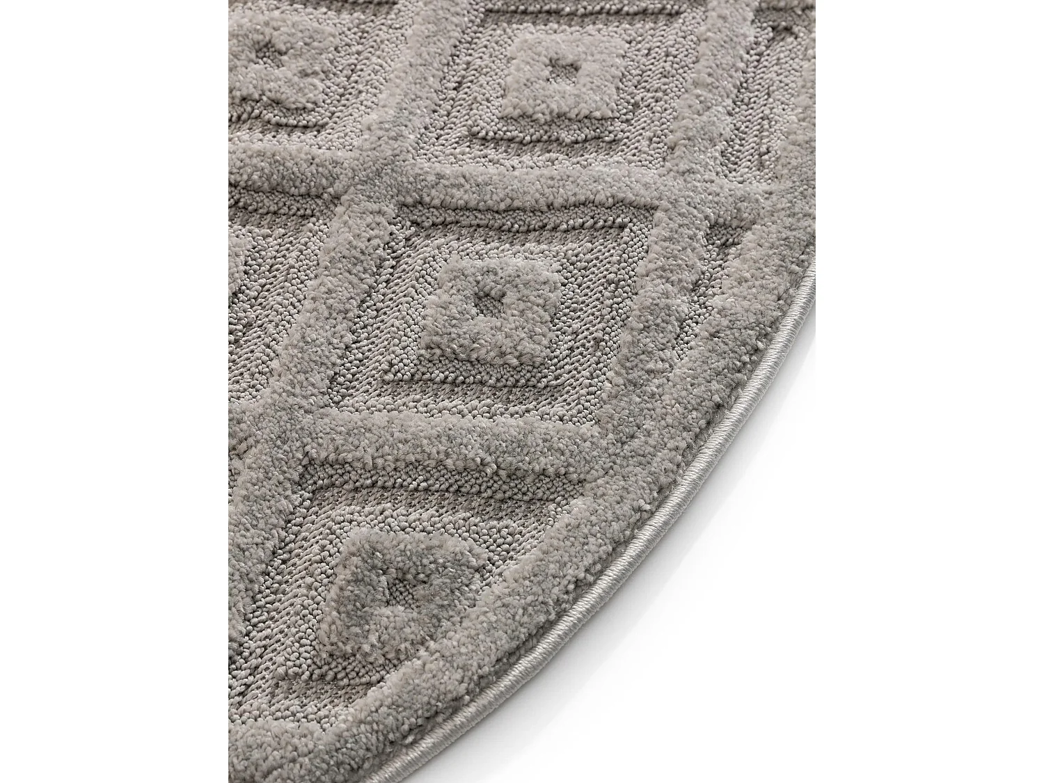 Tapis Leo Gris clair ø 160 cm rond