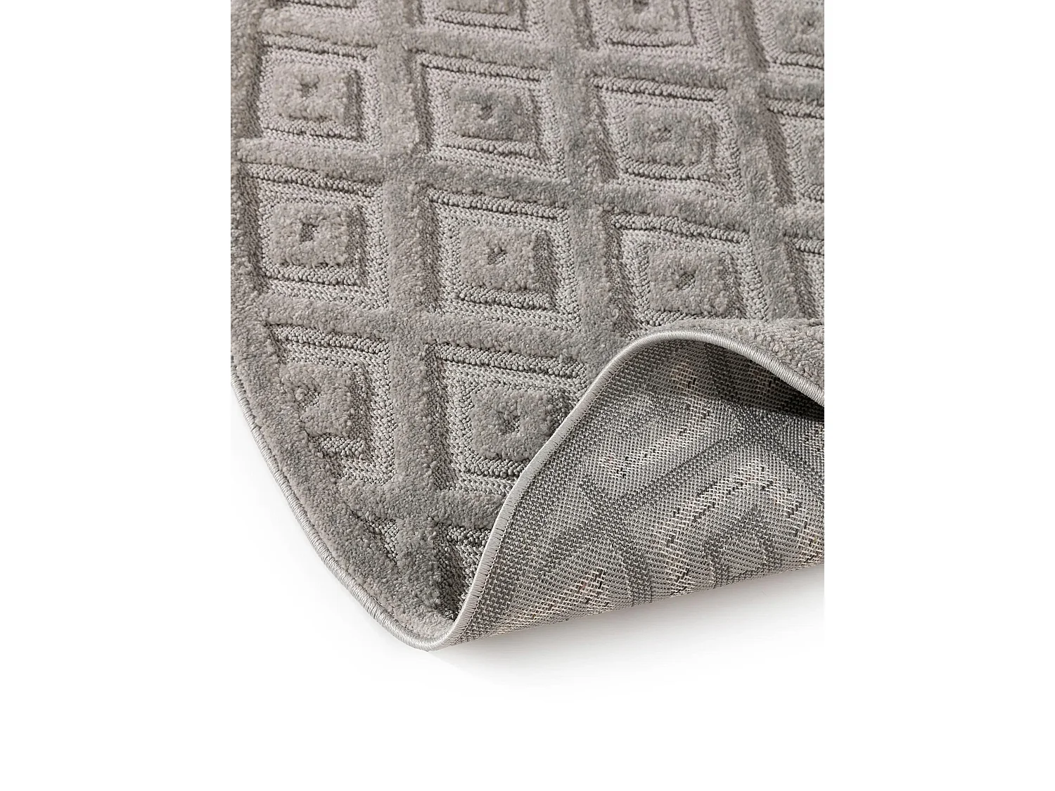 Tapis Leo Gris clair ø 160 cm rond