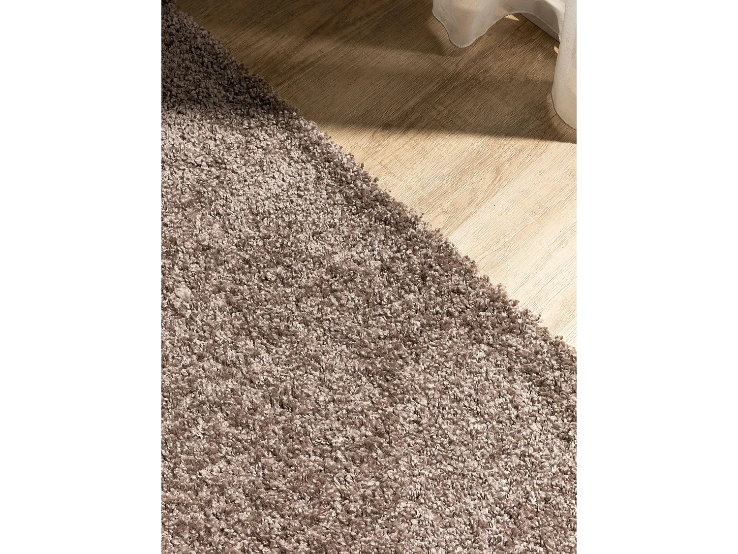 Tapis à poils longs Soho Taupe 200x250 cm