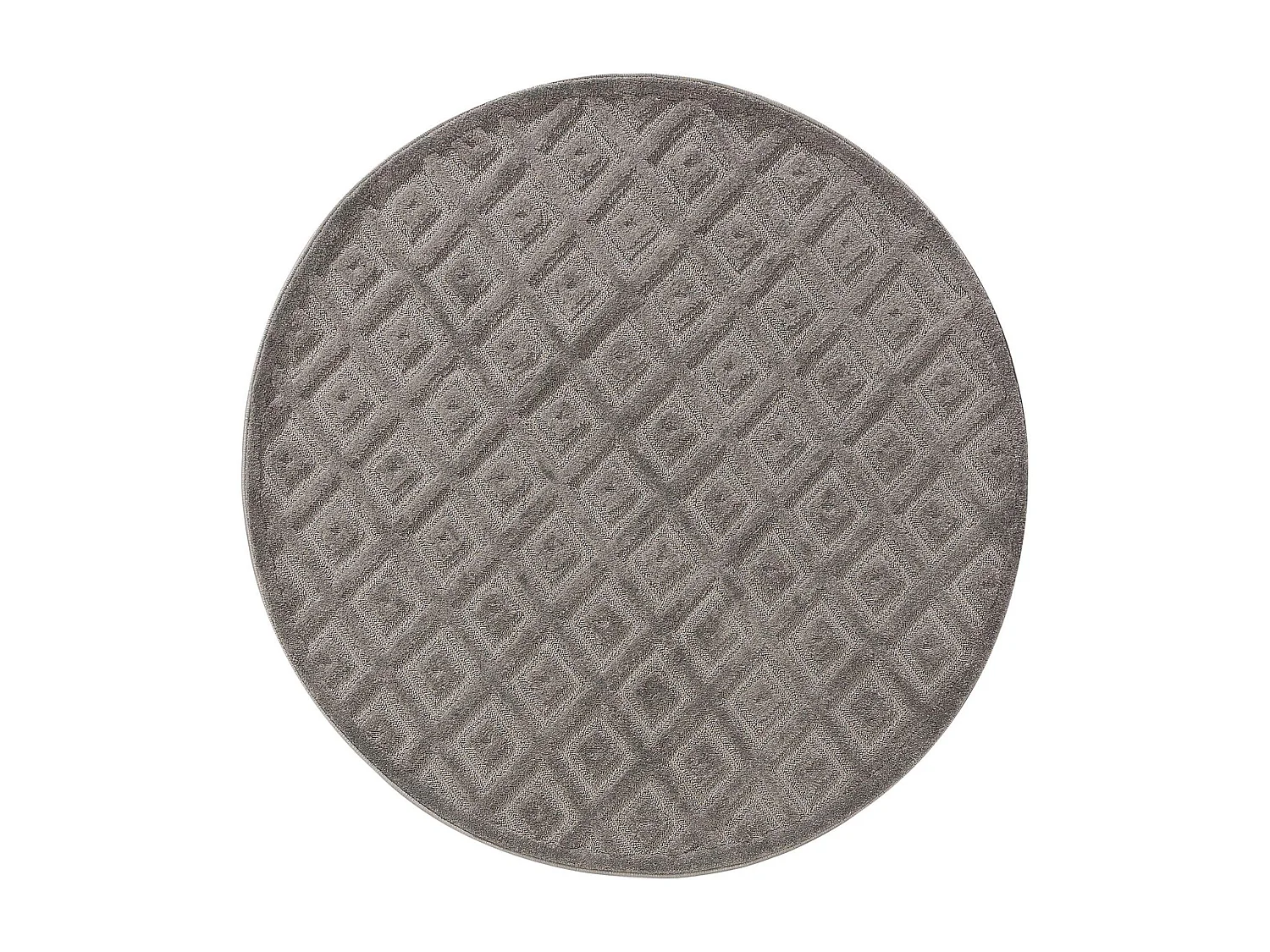 Tapis Leo Gris clair ø 200 cm rond