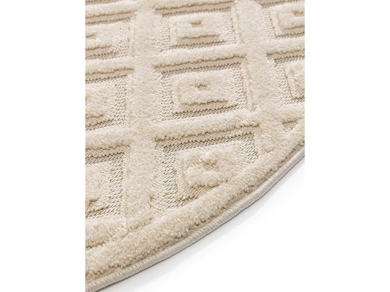 Tapis Leo Crème ø 200 cm rond