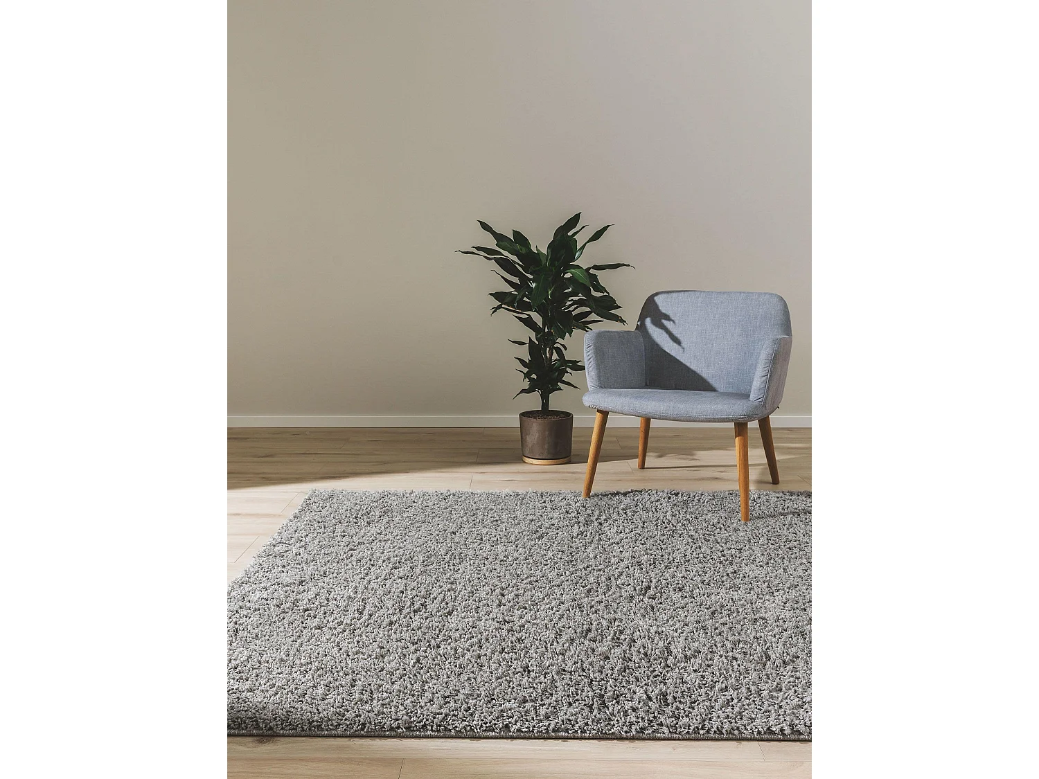 Tapis à poils longs Soho Gris clair 240x340 cm