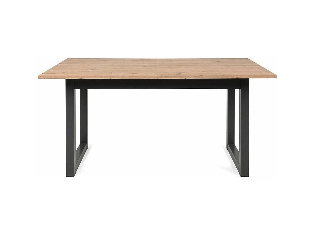 Uitschuifbare eettafel DENVER - Sonoma eiken en antraciet - 160-200 cm