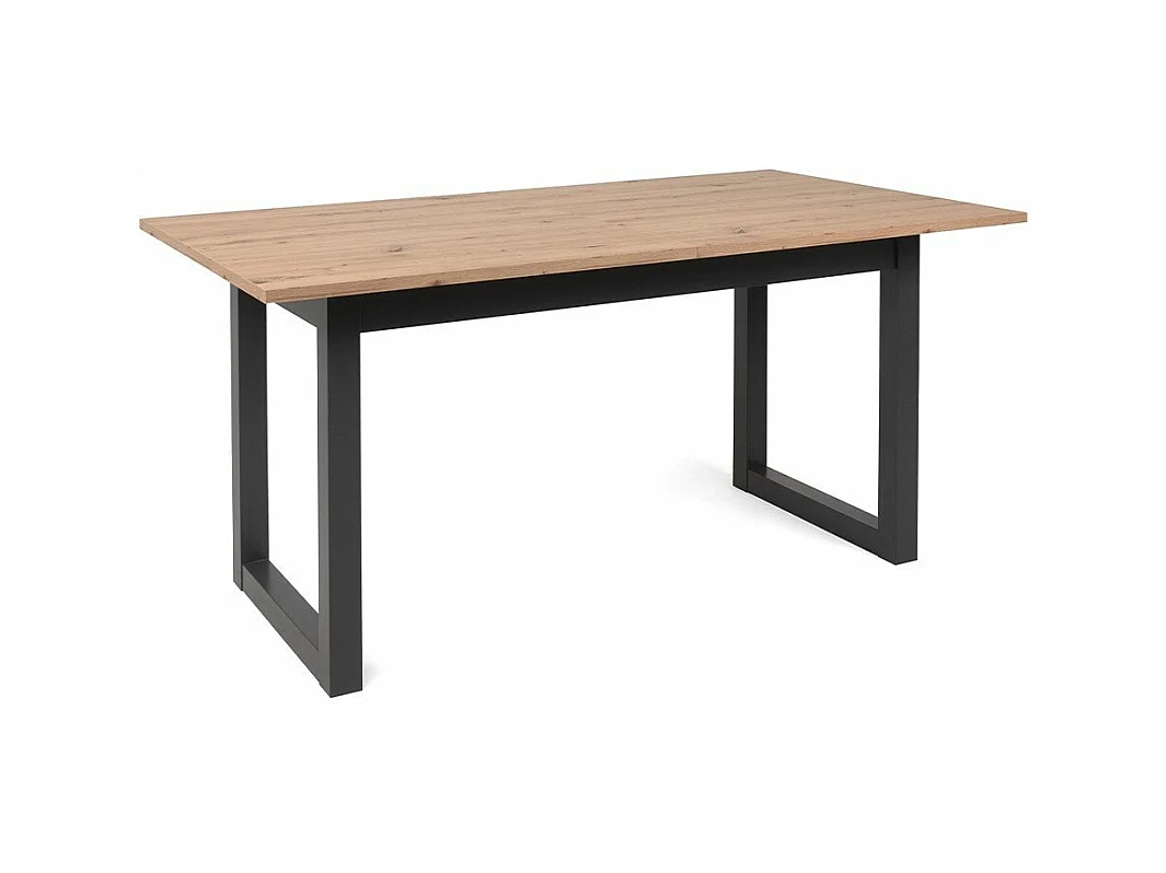 Mesa de comedor extensible DENVER - Roble Sonoma y Antracita - 160-200 cm