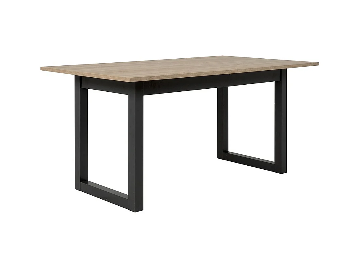 Mesa de comedor extensible DENVER - Roble Sonoma y Antracita - 160-200 cm