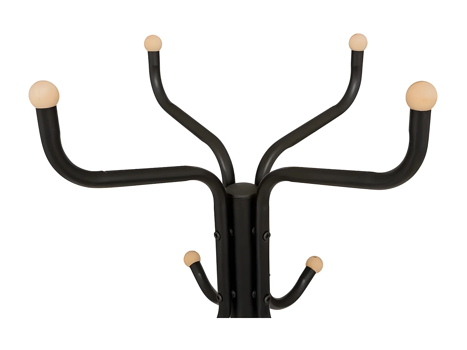 Porte-Manteaux en Métal "11 Patères" 177cm Noir