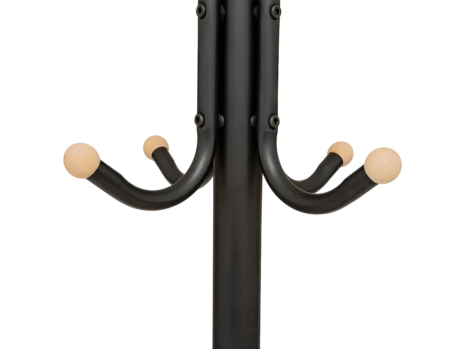 Porte-Manteaux en Métal "11 Patères" 177cm Noir