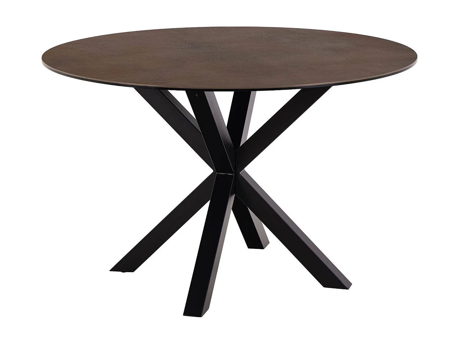 Heaven Esstisch Ø119cm Glas braun.