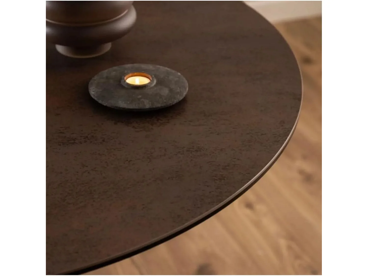 Table de salle à manger ronde en céramique L119 4 personnes - NEIVA