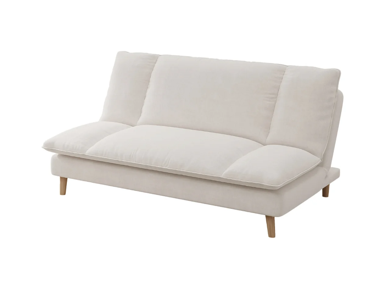 Slaapbank 3-Zits van Ribfluweel Blauw Scandinavische Stijl