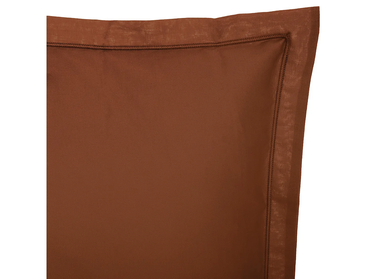 Taie d'oreiller en Coton Terracotta 63 x 63 cm