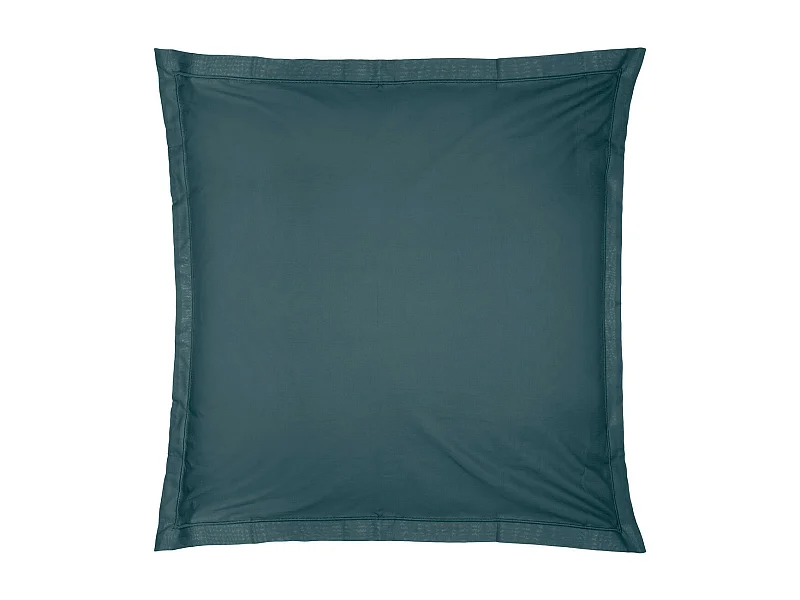 Taie d'oreiller en Coton Bleu Orage 63 x 63 cm