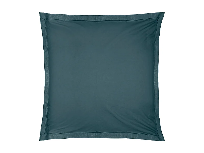 Taie d'oreiller en Coton Bleu Orage 63 x 63 cm