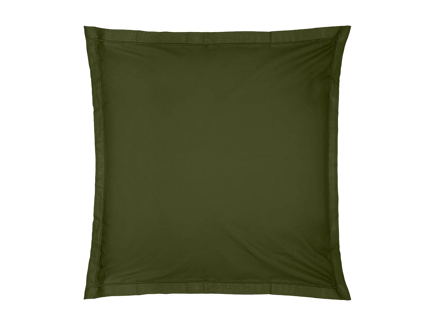 Taie d'oreiller en Coton Vert Kaki 63 x 63 cm