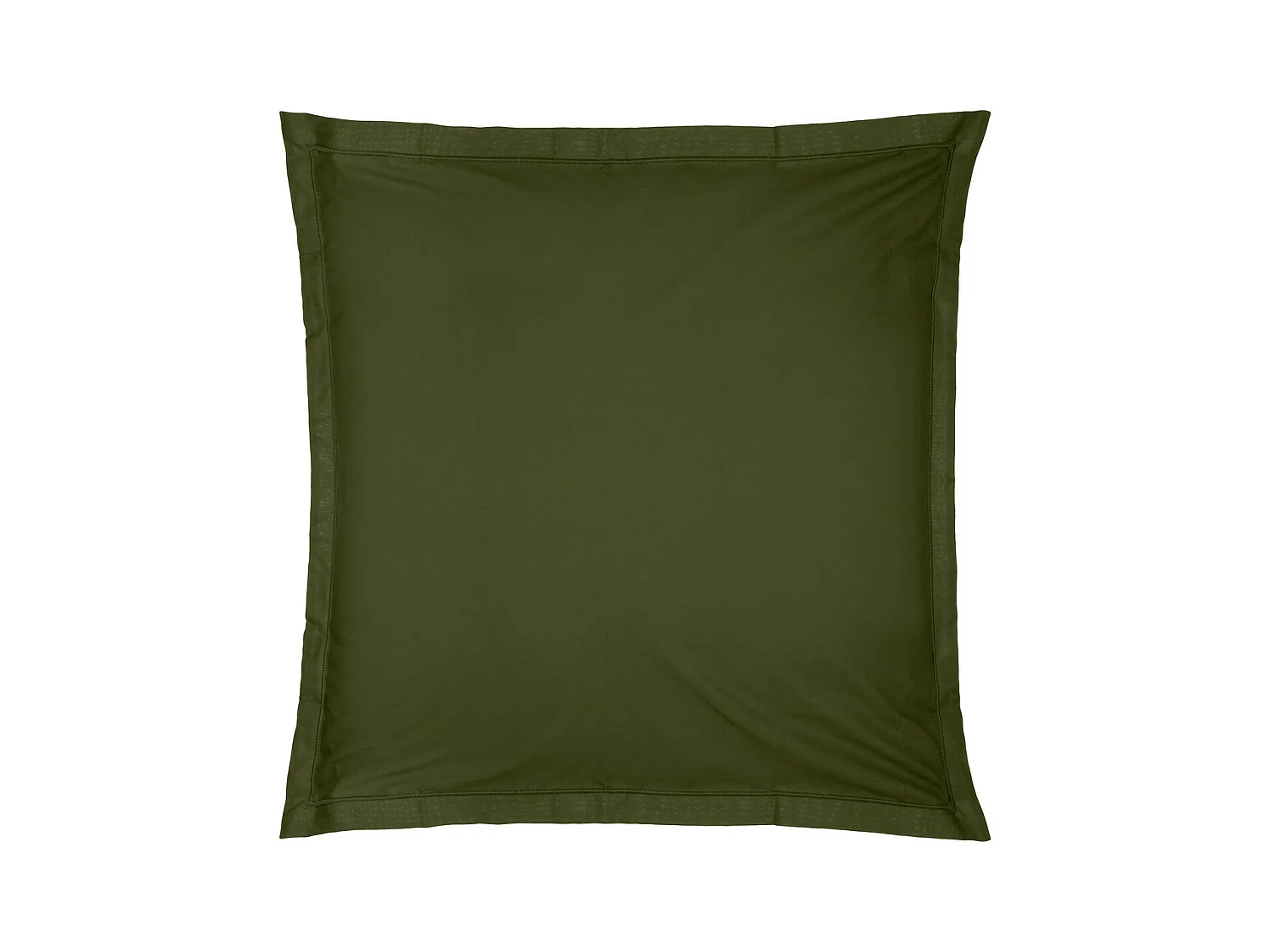 Taie d'oreiller en Coton Vert Kaki 63 x 63 cm