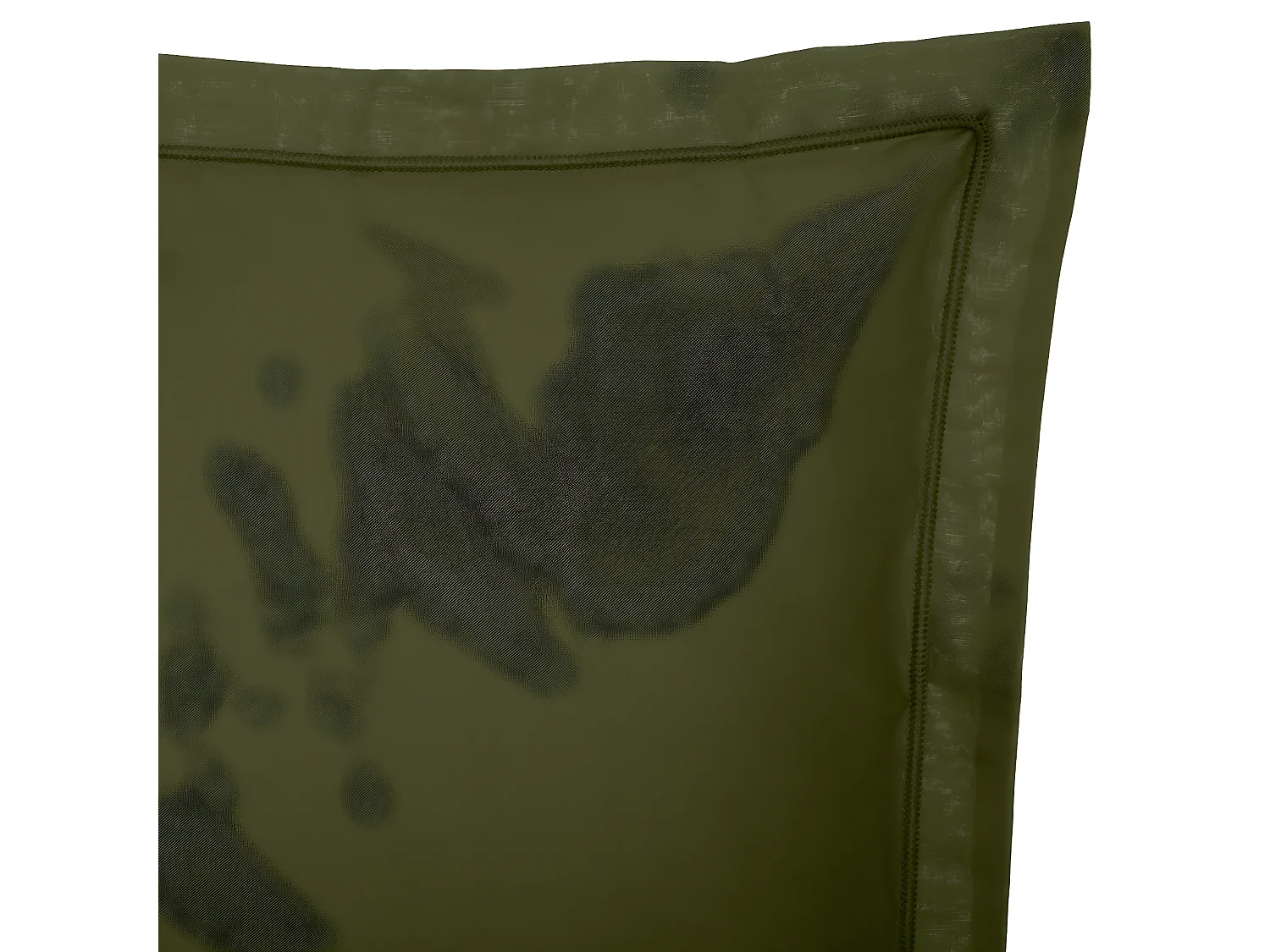 Taie d'oreiller en Coton Vert Kaki 63 x 63 cm