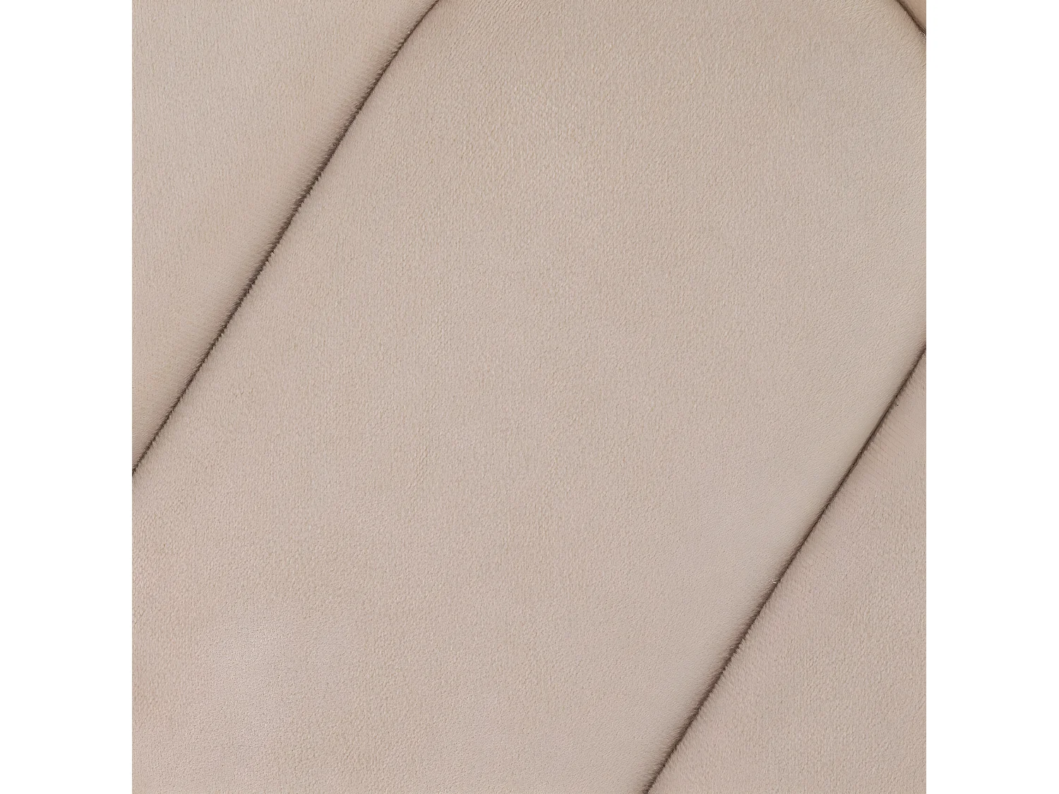 Pouf en Velours Beige marron glacé 39.5 x H 40.5 cm