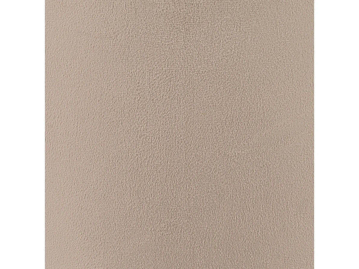 Pouf en Velours Beige marron glacé 39.5 x H 40.5 cm