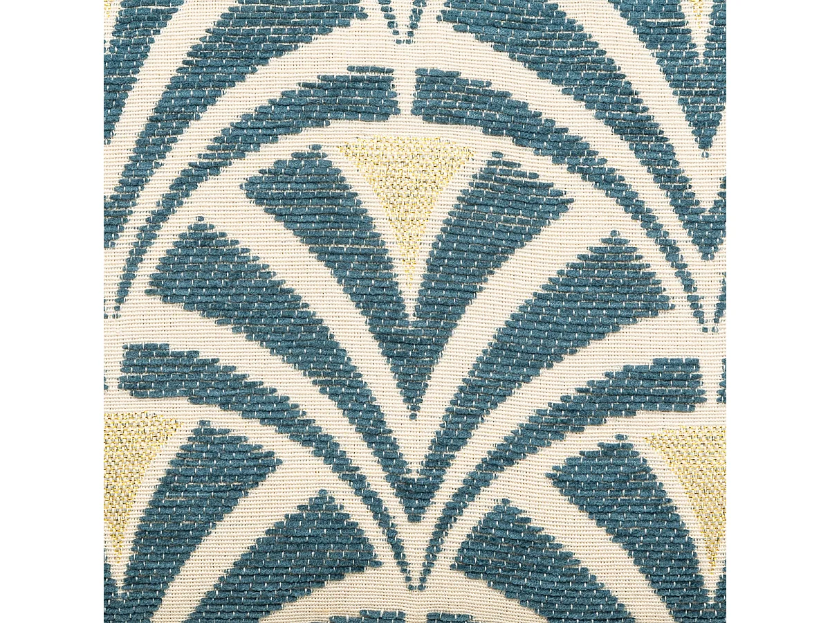 Taburete auxiliar con motivos jacquard 38 x 38 x 42 cm